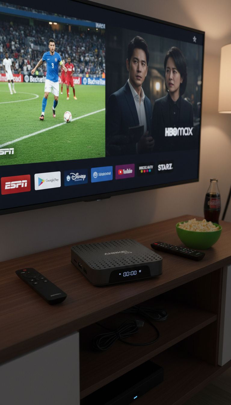 Ankkel TV Box – اشتراك سنة كاملة لمشاهدة المباريات والأفلام والمسلسلات